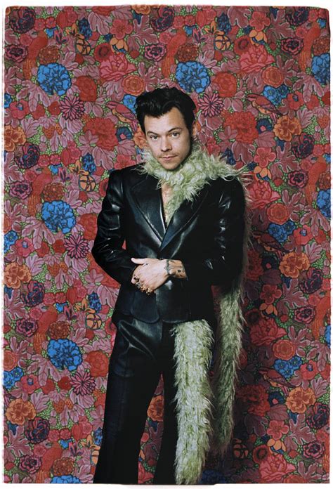 harry styles gucci leather suit|harry styles gucci ambassador.